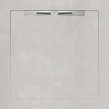 Керамический душевой поддон BETON WHITE - SLOPE LINE 90