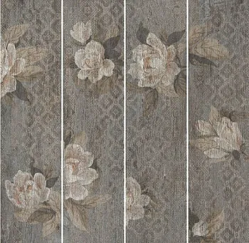 Керамогранит SG704400R Поджио Цветы коричневый обрезной (11мм)