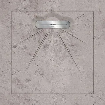 Керамический душевой поддон FIBRE GREY - MULTI LINEAR MASSIVE 90