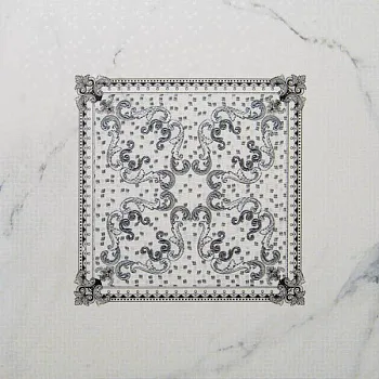 Декор напольный розетон Carrara Decor Сarpet Grey