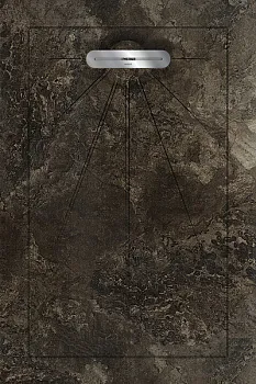 Керамический душевой поддон FOSSIL BROWN - MULTI LINEAR MASSIVE