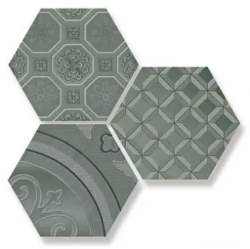 Декор Dec. VODEVIL GREY (3 шт. компл.) 17.5х17.5