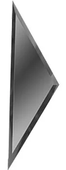 "Зеркальная  графитовая  плитка ""ПОЛУРОМБ"" с фацетом  10 мм (РЗГ1-01(б))"