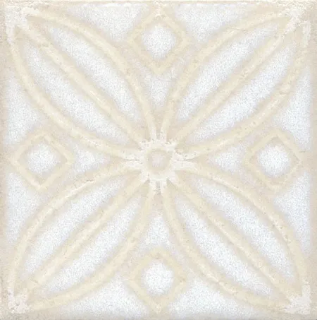 Напольная вставка STG\B402\1266H Амальфи орнамент белый (изображение)