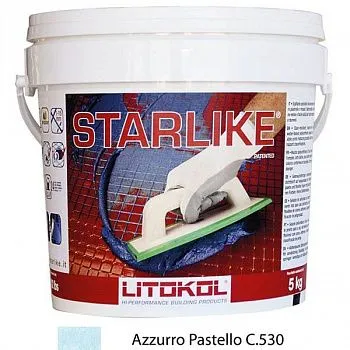 Litochrom Starlike C 530 голубой пастельный (5 кг)