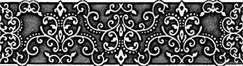 Бордюр CENEFA TIFFANY NEGRO