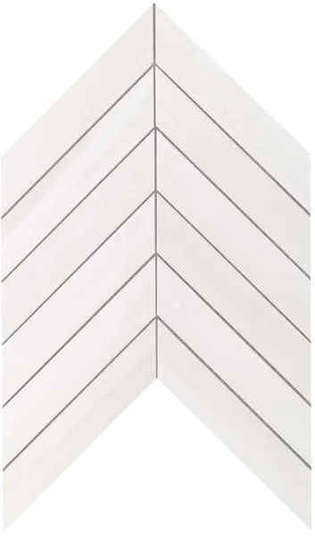 Мозаика настенная Marvel Stone Chevron Bianco Dolomite Wall (9SCD) (изображение)