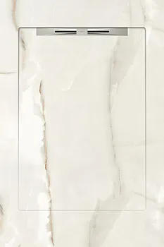 Керамический душевой поддон MARBLE WHITE - SLOPE LINE
