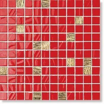 Настенная плитка 20027 Темари красно-золотой