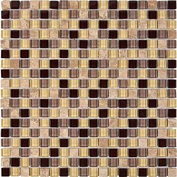 Мозаика PIX 724 из мрамора и стекла (15x15)
