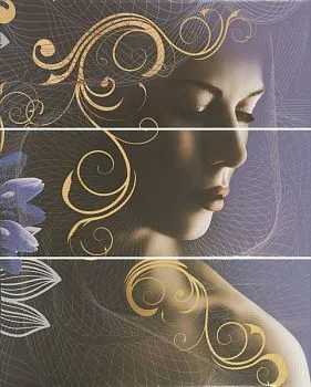 Панно Gracia violet panno 02(комплект из 3 шт)