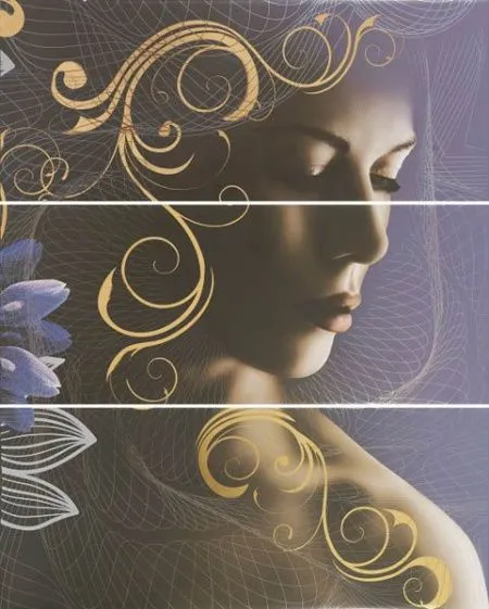 Панно Gracia violet panno 02(комплект из 3 шт) (изображение)