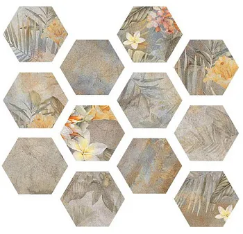 Керамогранит HIBISCUS Oxide Matt Hexa (22 вариаций рис.)