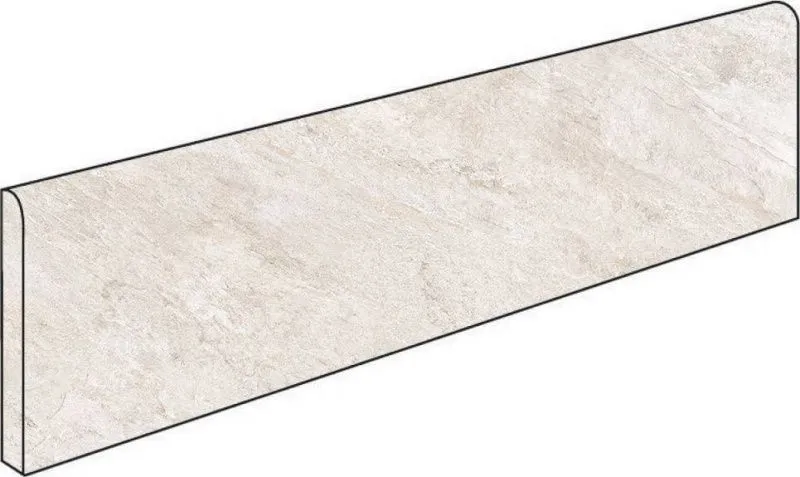 (Vitra) Плинтус QUARSTONE Белый Матовый 7Рек 7,5х60