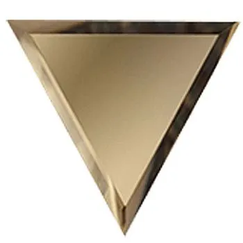 "Зеркальная  бронзовая  плитка ""ПОЛУРОМБ""  с фацетом 10 мм (РЗБ1-02(вн))"
