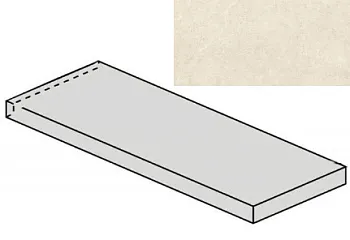 (Italon) Ступень угловая Metropolis Royal Ivory Scalino Ang Dx правая (620070002181) Nat 33x120