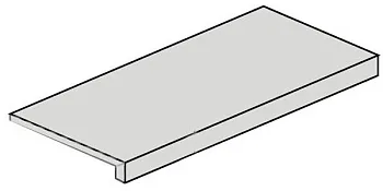 Ступень угловая 620070001404 Drift Light Grey Scal.160 Ang.Dx правая