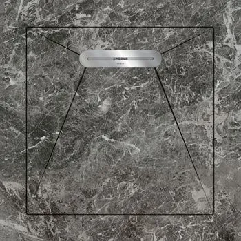 Керамический душевой поддон FIORI DI PESCA GREY - ENVELOPE LINEAR MASSIVE 90