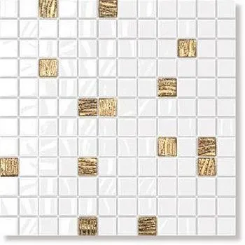 Настенная плитка 20026 Темари бело-золотой
