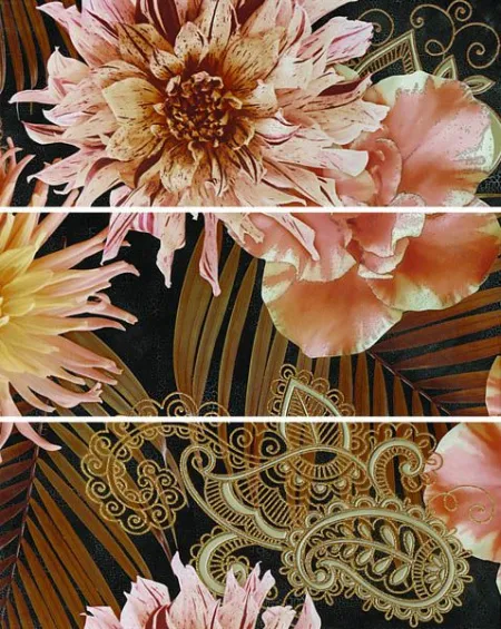 Панно Princess black panno 01(комплект из 3 шт) (изображение)