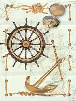 Панно MARITIMA DECORADO NAVIGATOR 4PZ 40x30