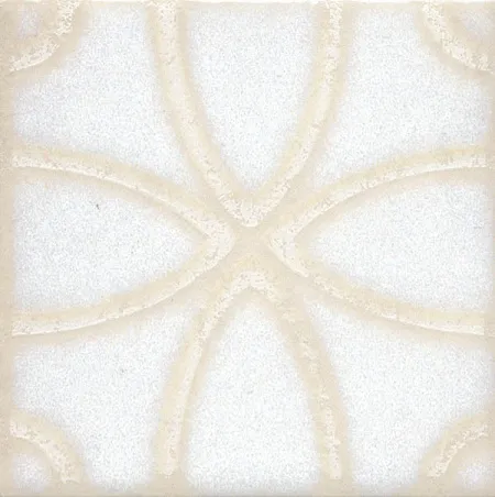 Напольная вставка STG\B405\1266H Амальфи орнамент белый (изображение)