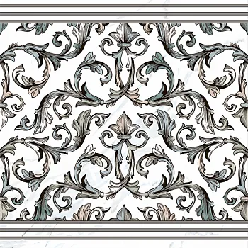 Керамогранит DEC.CENEFA MALAQUITA BLANCO Rect.