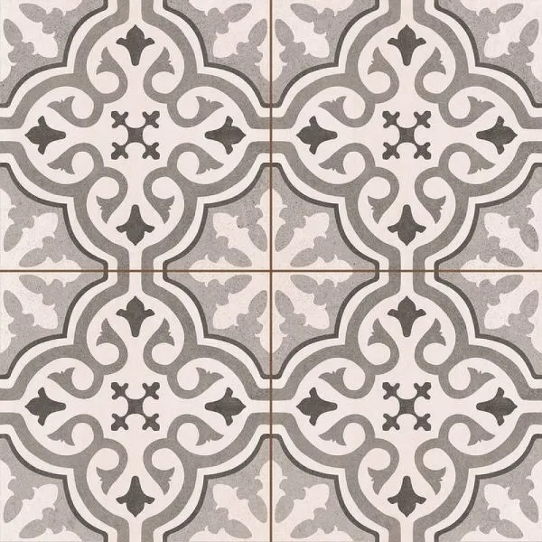 Керамическая плитка Hydraulic Grace Silver (KRLH00007) 45х45 45х45