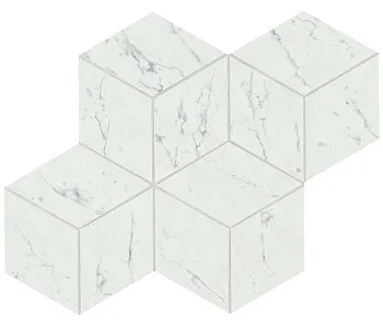 Мозаика керамогранит Marvel Stone Carrara Pure Mosaico Esag. Lapp. (AS2J )