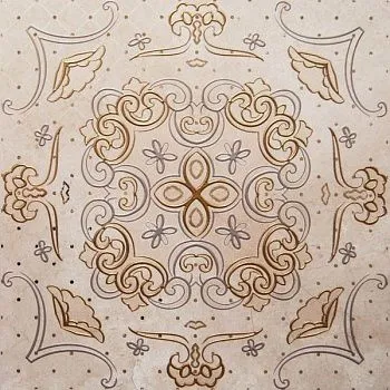 Декор напольный розетон Zafra Carpet Cream