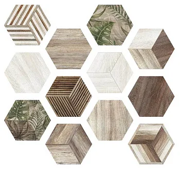 Керамогранит AFRICA Hexa (12 вариаций рис.)