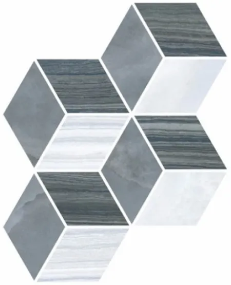 Декор Serpe-Nuvola Ромб холодная гамма ЛПР (K948239LPR01VTE0) (изображение)