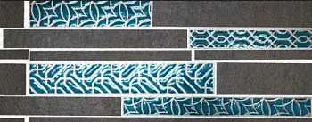 Мозаика Mos.RAKU BRICK BLACK CLAY 101004