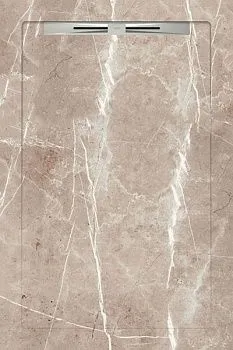 Керамический душевой поддон LUXOR LIGHT BROWN - SLOPE LINE 120