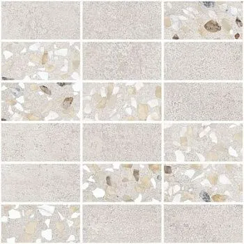 (Vitra) Мозаика Beton-Terrazzo K9498928LPR1VTE0 Микс Светлый Лапп. Ректификат (5х10) 31.5x28