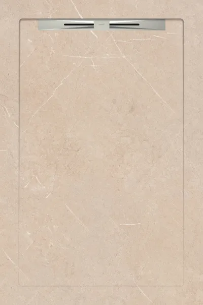 Керамический душевой поддон ARMONI BEIGE - SLOPE LINE 80 (изображение)