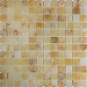 Мозаика LIGHT HONEY ONYX ОНИКС нат.камень (2.3x2.3)