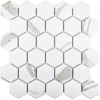 Мозаика Hexagon small Carrara Matt  (PMMT83017)