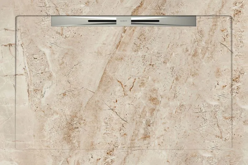 Керамический душевой поддон CAMANZONI BEIGE - SLOPE NOVA 120 (изображение)