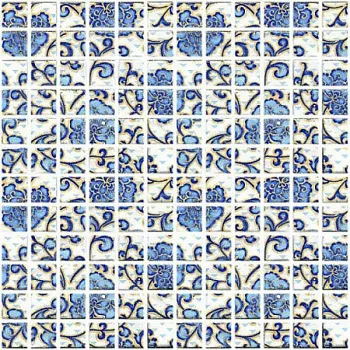 Декор мозаичный DT19 Мотив синий