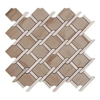 CV20142 Мозаика Mos.Victorian Polished Dark + Light Wooden Vein