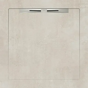 Керамический душевой поддон BETON CREAM - SLOPE LINE 90