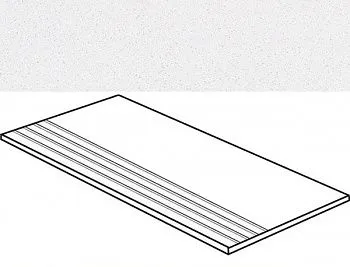 Фронтальная ступень Impression белый 7РЕК с насечками