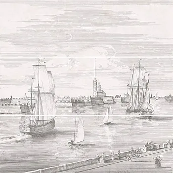 Панно Город на воде SPb из 3-х частей 12108R\3x\3F