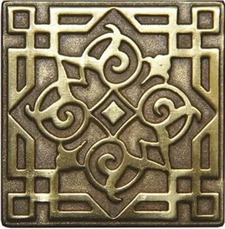 Вставка металлическая плитка ORIENT (изображение)