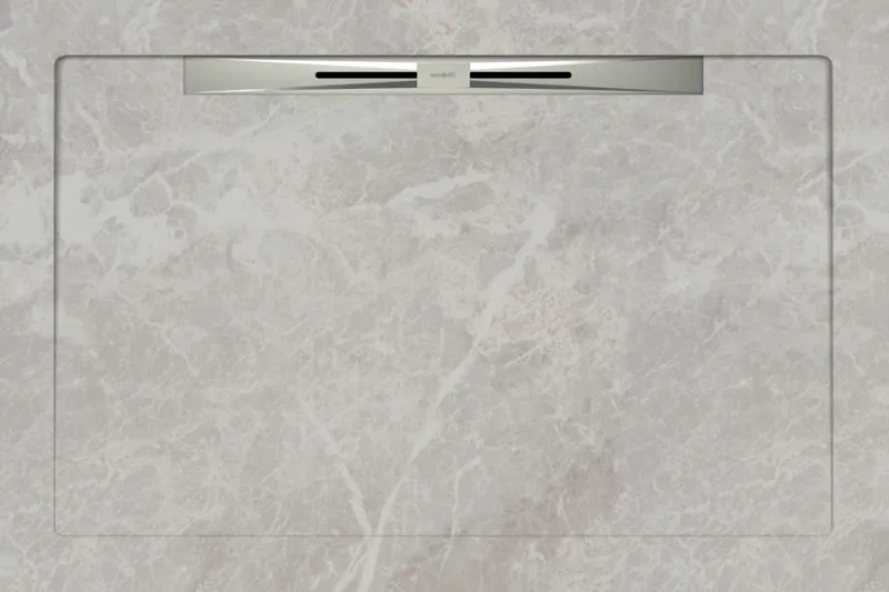 Керамический душевой поддон FIORI DI PESCA WHITE - SLOPE NOVA LINE (изображение)