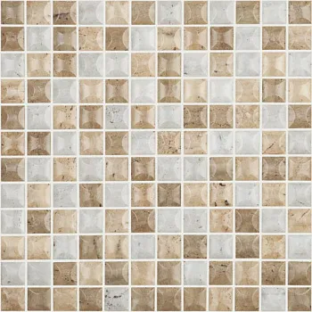 Мозаика Mix Edna Stones Travertino (на сетке)