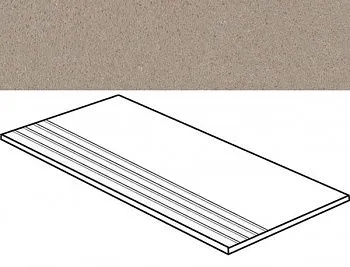 Фронтальная ступень Impression коричневый 7РЕК с насечками