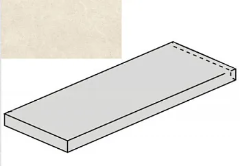 (Italon) Ступень угловая Metropolis Royal Ivory Scalino Ang Sx левая Nat (620070002188) 33x120