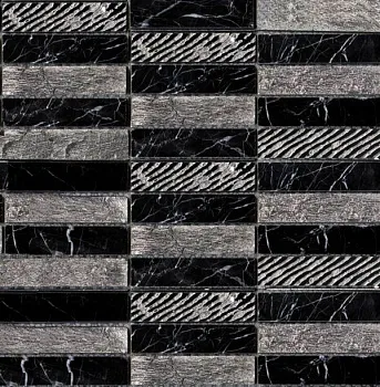 Мозаика Greek Negro Marquina (2,3x9,8)